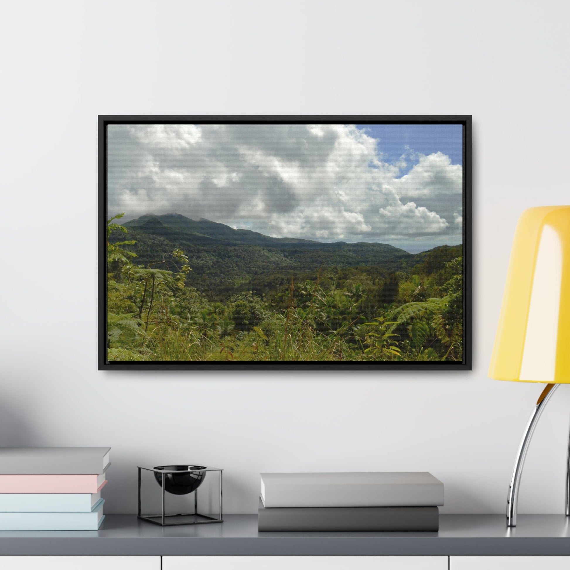 Rainforest Trails & Views - Gallery Canvas Wraps, Horizontal Frame - El Yunque National Forest - Puerto Rico - View from PR191 closed forest road - Green Forest Home
