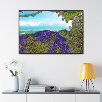 Rainforest Trails & Views - Gallery Canvas Wraps, Horizontal Frame - El Yunque National Forest - Puerto Rico - View from Tres Picachos - color enhanced - Green Forest Home