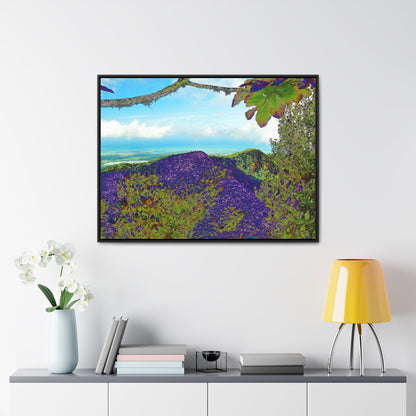 Rainforest Trails & Views - Gallery Canvas Wraps, Horizontal Frame - El Yunque National Forest - Puerto Rico - View from Tres Picachos - color enhanced - Green Forest Home