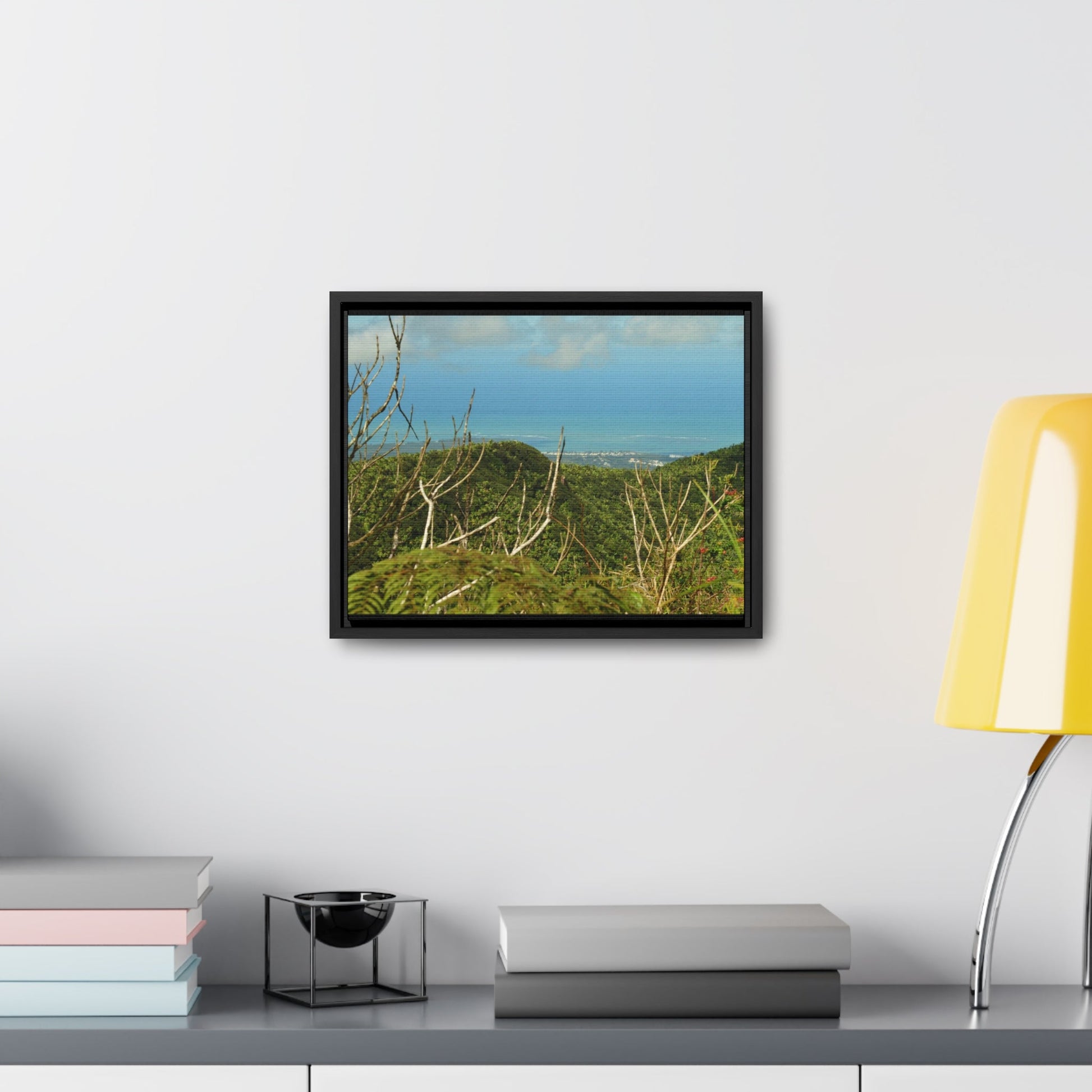 Rainforest Trails & Views - Gallery Canvas Wraps, Horizontal Frame - El Yunque National Forest - Puerto Rico - View from Tres Picachos - El Yunque Trail - Green Forest Home