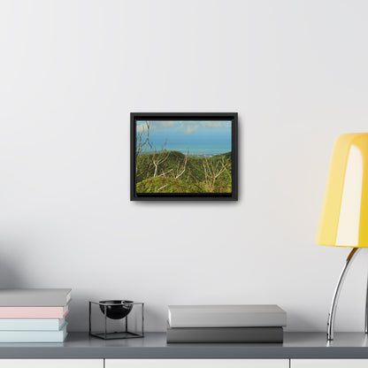 Rainforest Trails & Views - Gallery Canvas Wraps, Horizontal Frame - El Yunque National Forest - Puerto Rico - View from Tres Picachos - El Yunque Trail - Green Forest Home