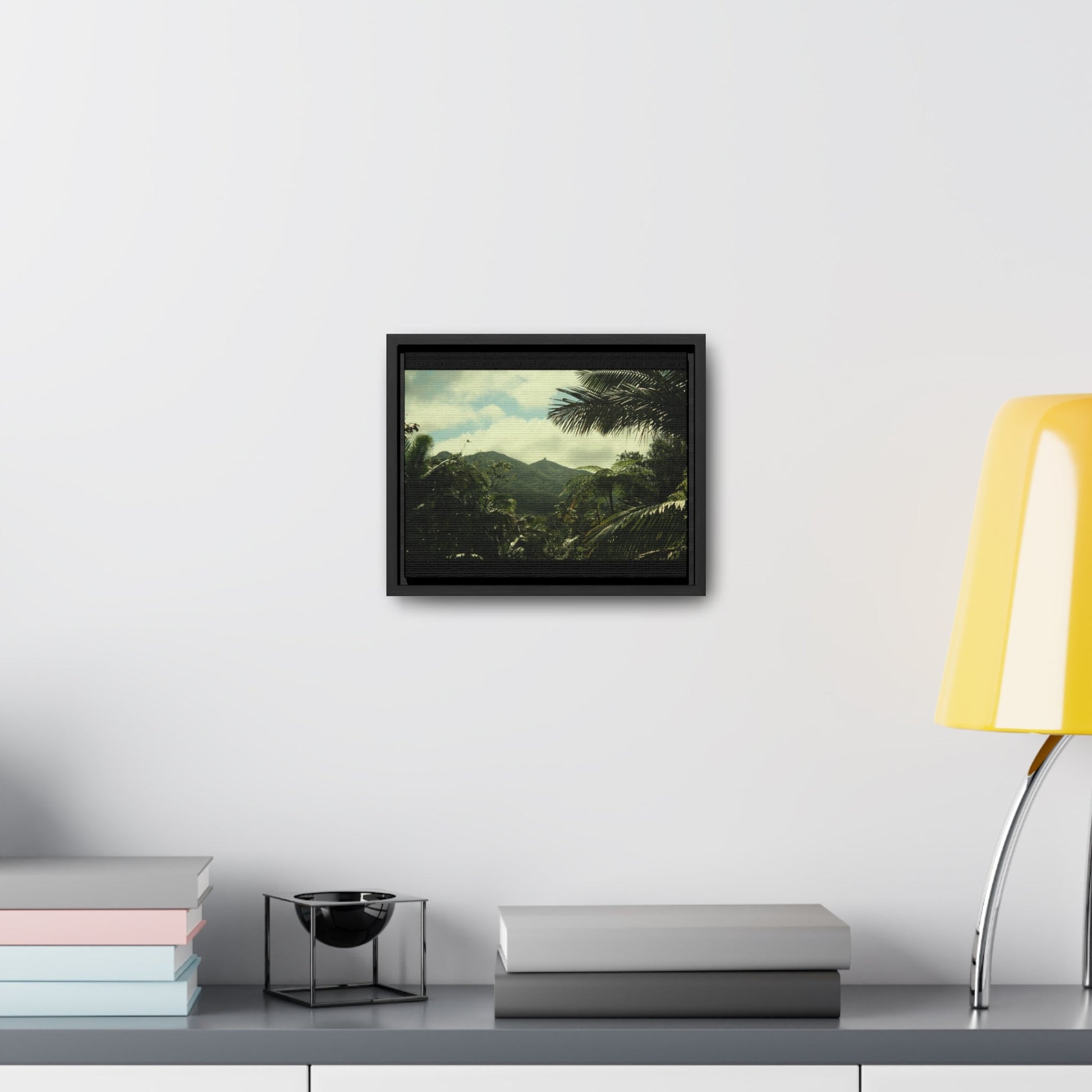 Rainforest Trails & Views - Gallery Canvas Wraps, Horizontal Frame - El Yunque National Forest - Puerto Rico - View of East Peak radars from closed road PR 191 - Green Forest Home