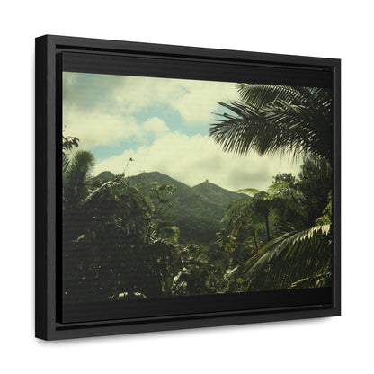 Rainforest Trails & Views - Gallery Canvas Wraps, Horizontal Frame - El Yunque National Forest - Puerto Rico - View of East Peak radars from closed road PR 191 - Green Forest Home