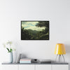 Rainforest Trails & Views - Gallery Canvas Wraps, Horizontal Frame - El Yunque National Forest - Puerto Rico - View of East Peak radars from closed road PR 191 - Green Forest Home