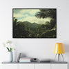Rainforest Trails & Views - Gallery Canvas Wraps, Horizontal Frame - El Yunque National Forest - Puerto Rico - View of East Peak radars from closed road PR 191 - Green Forest Home