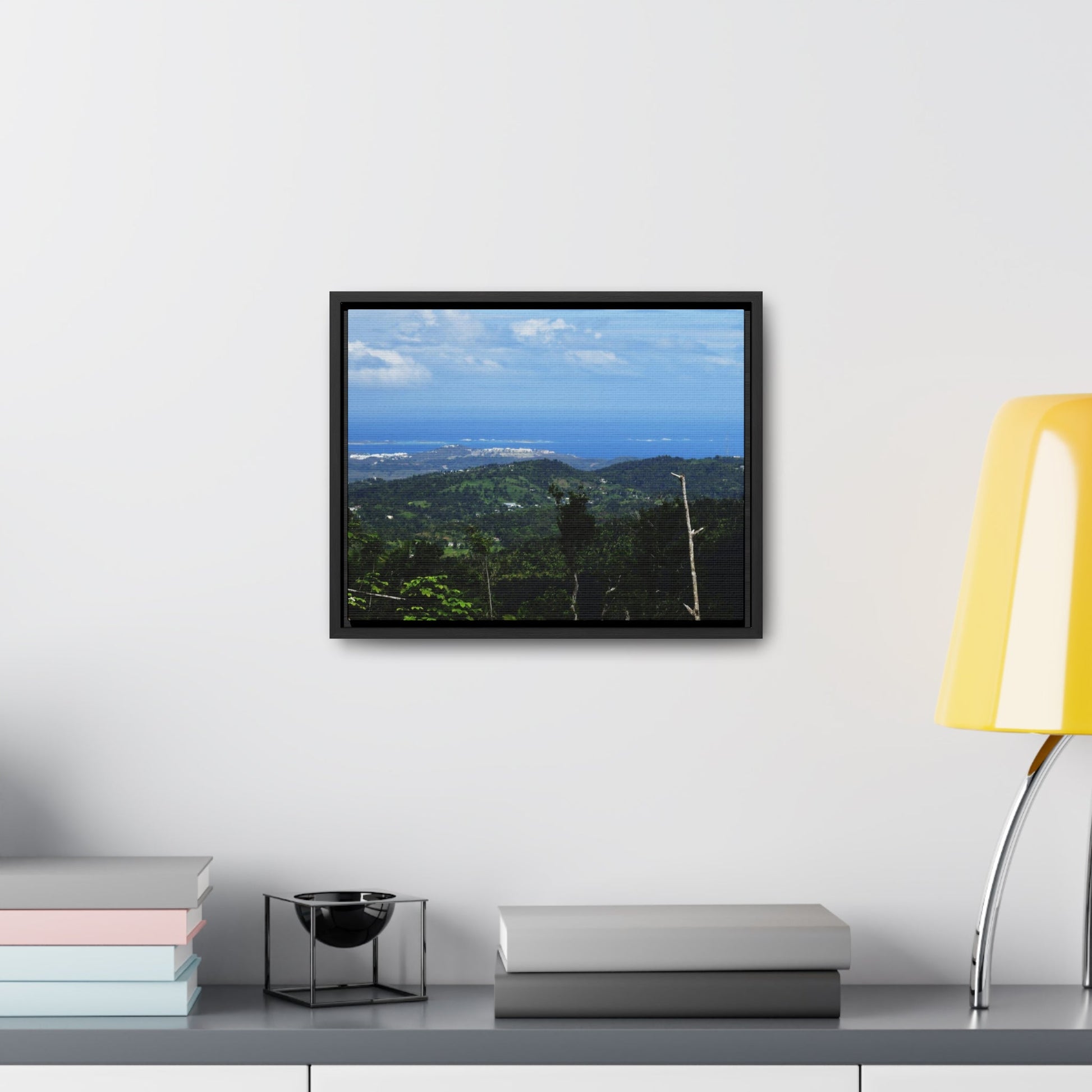Rainforest Trails & Views - Gallery Canvas Wraps, Horizontal Frame - El Yunque National Forest - Puerto Rico - View of the coast from main road PR 191 - Green Forest Home