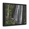Rainforest Trails & Views - Gallery Canvas Wraps, Horizontal Frame - El Yunque National Forest - Puerto Rico - Visitors explore La Coca Falls in PR 191 - Green Forest Home