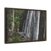 Rainforest Trails & Views - Gallery Canvas Wraps, Horizontal Frame - El Yunque National Forest - Puerto Rico - Visitors explore La Coca Falls in PR 191 - Green Forest Home