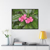 Rainforest Trails & Views - Gallery Canvas Wraps, Horizontal Frame - El Yunque National Forest - Rio Sabana Lovely Miramelinda flower - Green Forest Home