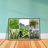 Rainforest Trails & Views - Horizontal Frame - El Yunque National Forest - Puerto Rico -Premium Matte Paper Wooden Framed Poster - 5 high-resolution Nikon Prints of El Yunque National Forest - The sierra palm and fern palms - Green Forest Home