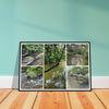 Rainforest Trails & Views - Horizontal Frame - El Yunque National Forest - Puerto Rico - Premium Matte Paper Wooden Framed Poster - 5 high-resolution Nikon Prints - of the Pristine upper Rio Sabana - Green Forest Home
