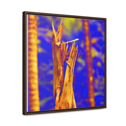 Rainforest Trails & Views - US Made Framed Print - El Yunque National Forest - Puerto Rico - Colorized Broken tree by Hurricane Maria 140MPH winds - Green Forest Home