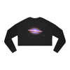 Relaxed Smooth Fleece - Bella+Canva 7503 - Women's Cropped Sweatshirt - Hubble Telescope El Sombrero Galaxy - US Made - Green Forest Home