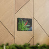 SMALL Canvas Gallery Wraps - Made in USA - Bromeliad in flower in El Yunque rainforest PR - Green Forest Home