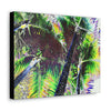 SMALL Canvas Gallery Wraps - Made in USA - Color curve-modified Sierra Palm in El Yunque rainforest PR - Green Forest Home