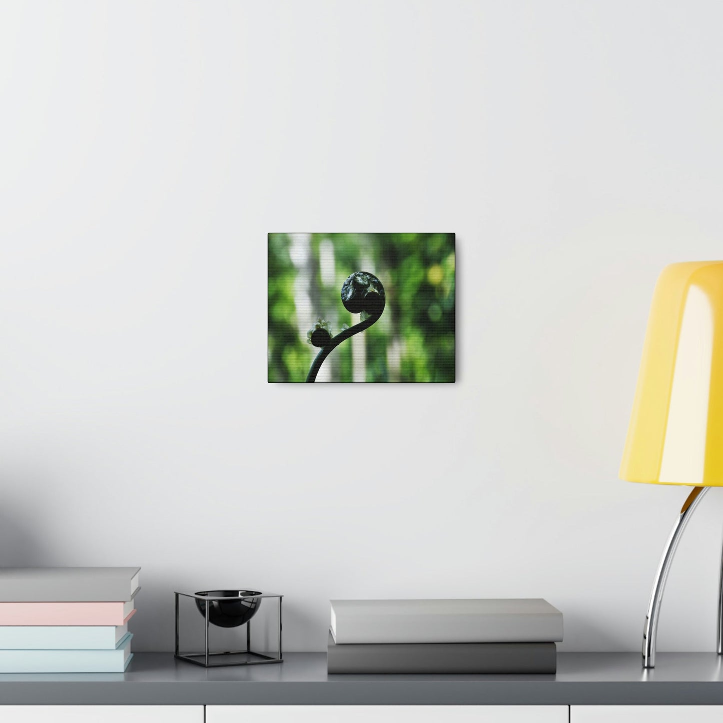SMALL Canvas Gallery Wraps - Made in USA - Fern sprout - El Yunque rainforest PR - Green Forest Home