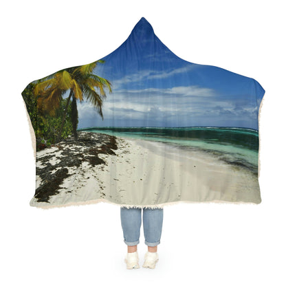 Snuggle Blanket - All Over Print - Amazing Colors of Pajaros Beach - Mona Island Puerto Rico - Made in China - Green Forest Home