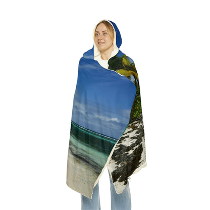 Snuggle Blanket - All Over Print - Amazing Colors of Pajaros Beach - Mona Island Puerto Rico - Made in China - Green Forest Home