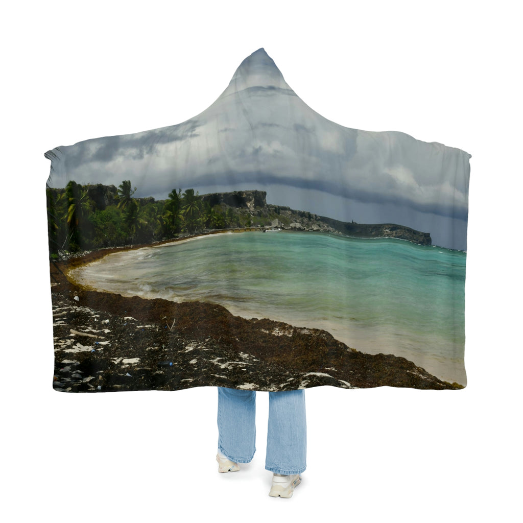 Snuggle Blanket - All Over Print - Amazing Colors of Pajaros Beach - Mona Island Puerto Rico - Made in China - Green Forest Home