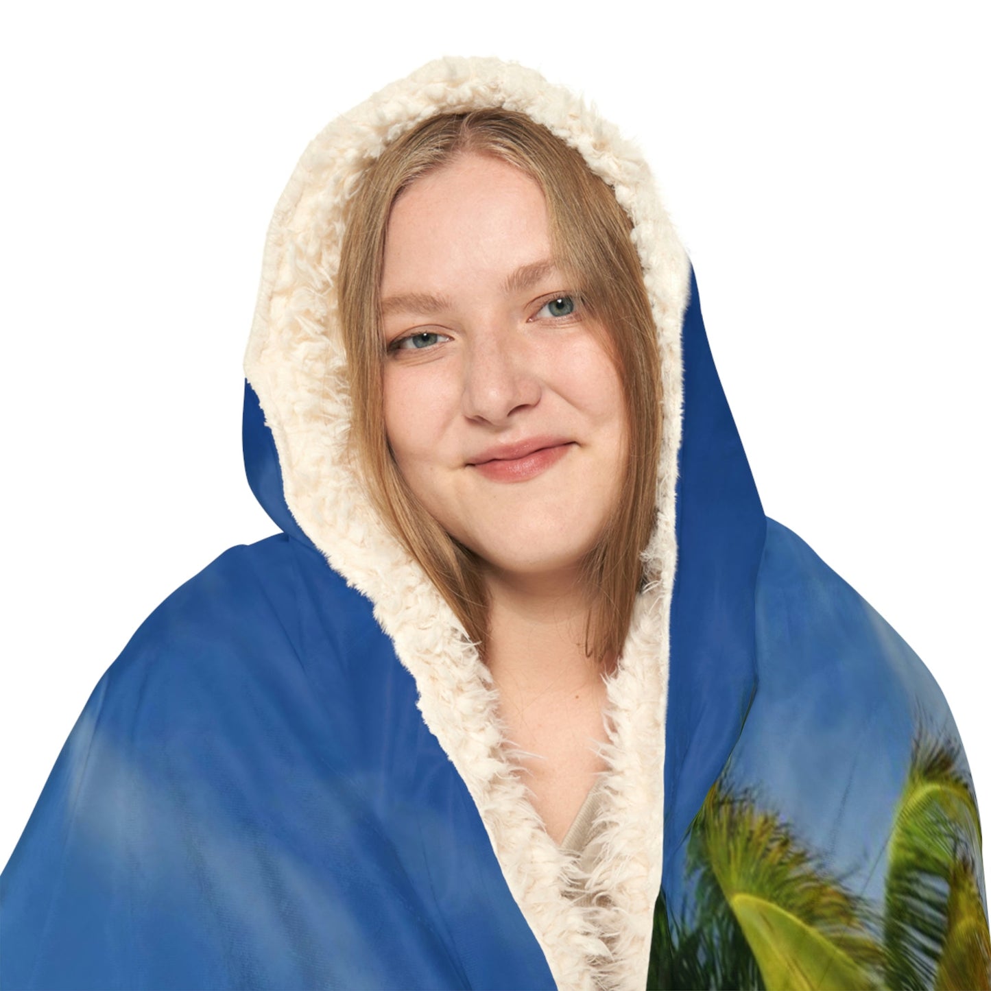 Snuggle Blanket - All Over Print - Amazing Colors of Pajaros Beach - Mona Island Puerto Rico - Made in China - Green Forest Home