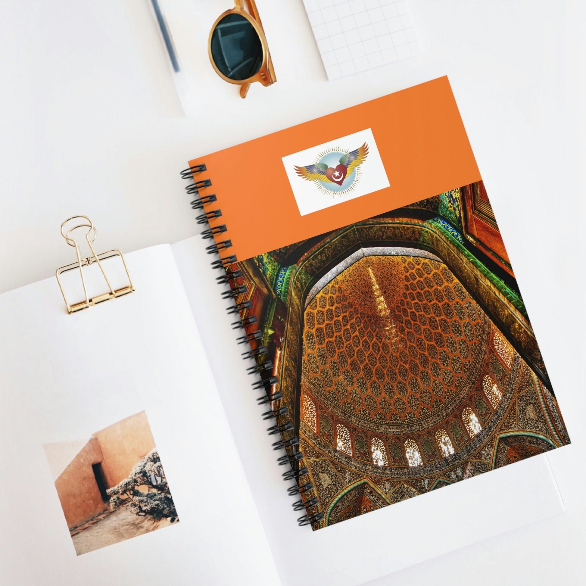 Spiral Notebook - US Print - Ruled Line - Awesome Holy Mosques of the World - Islam - Green Forest Home