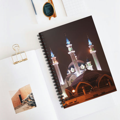 Spiral Notebook - US Print - Ruled Line - Awesome Holy Mosques of the World - Islam - Green Forest Home