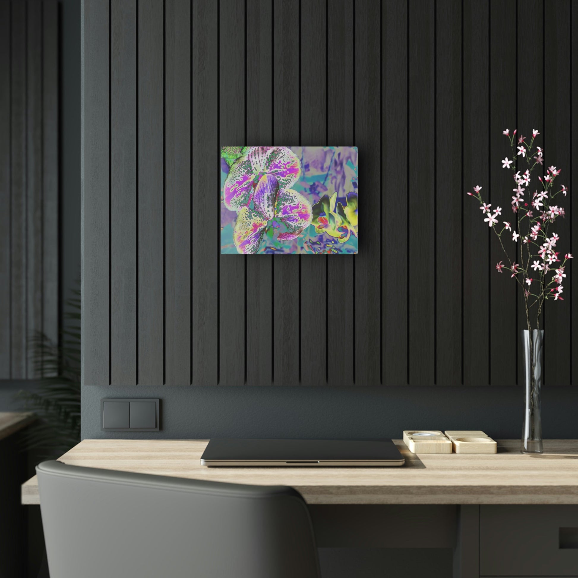 Stunning Acrylic Prints - Amazing Tropical Orchids Digital ART - from Isabela Puerto Rico - Made in USA - Best Home Decor Ideas - Green Forest Home