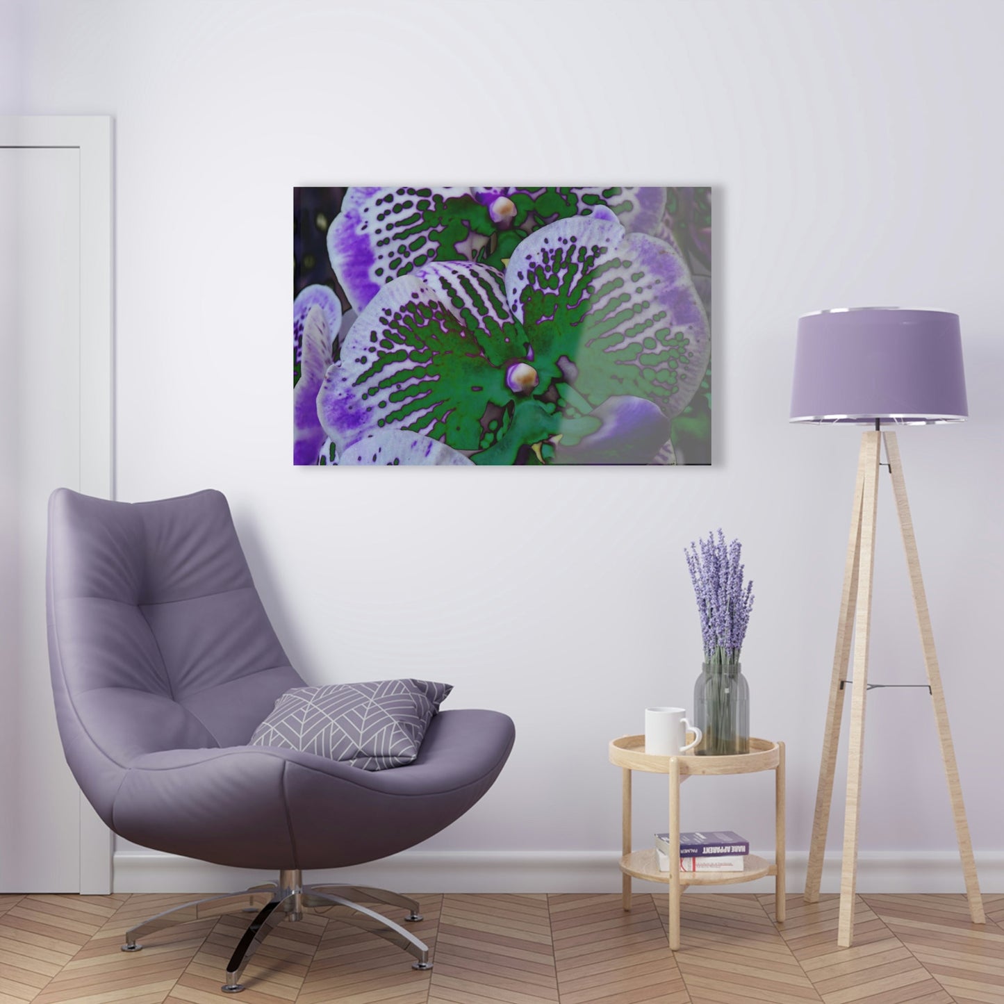 Stunning US Made Acrylic Prints - Amazing Tropical Orchids Digital ART - from Isabela Puerto Rico - Best Home Decor Ideas - Green Forest Home