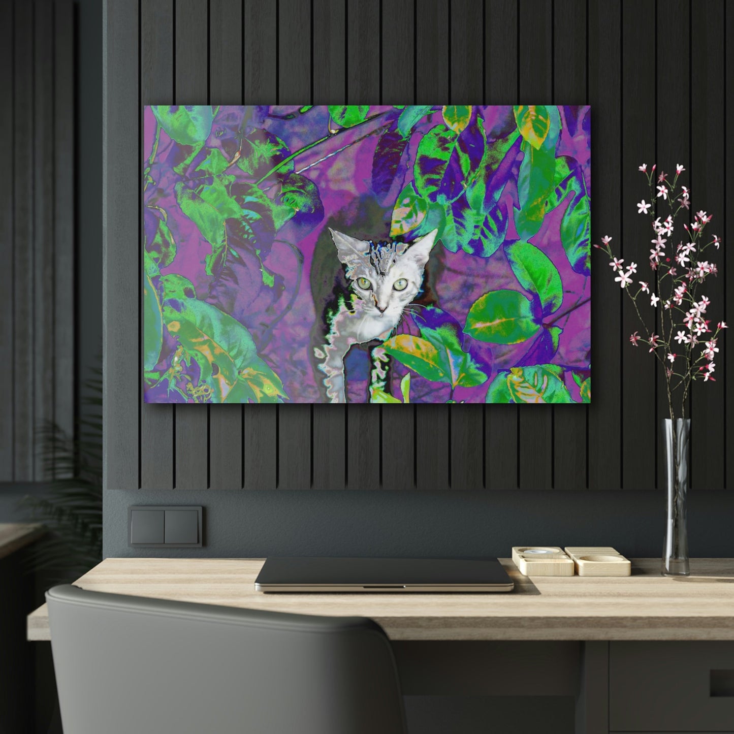 Stunning US Made Acrylic Prints - Baby Cat is a great Explorer of Foliage - Isabela Puerto Rico - Best Home Decor Ideas* - Green Forest Home