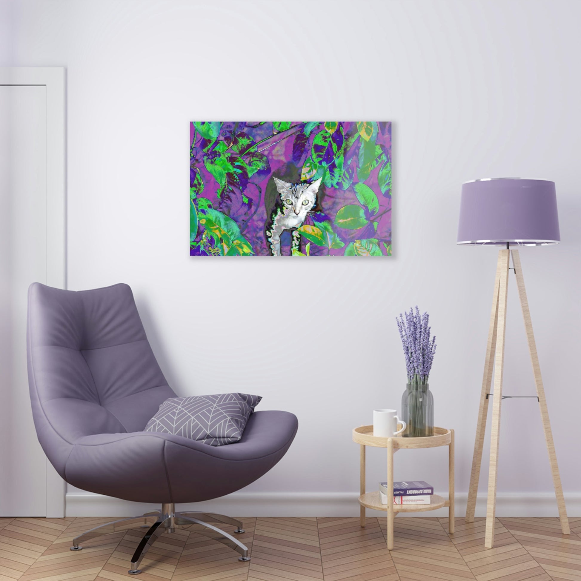 Stunning US Made Acrylic Prints - Baby Cat is a great Explorer of Foliage - Isabela Puerto Rico - Best Home Decor Ideas* - Green Forest Home