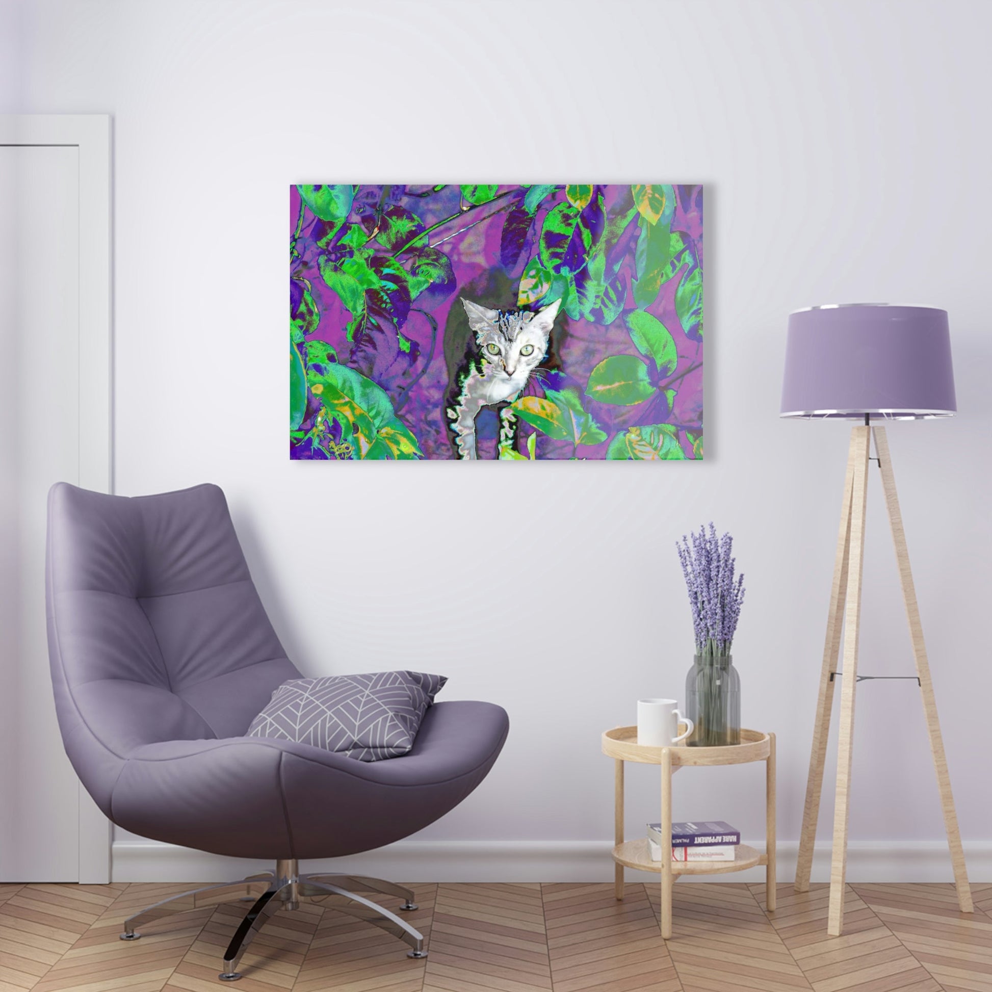 Stunning US Made Acrylic Prints - Baby Cat is a great Explorer of Foliage - Isabela Puerto Rico - Best Home Decor Ideas* - Green Forest Home