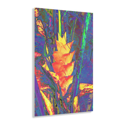Stunning US Made Acrylic Prints - El Yunque Forest - rare Heliconia Flower - Puerto Rico - Best Home Decor Ideas* - Green Forest Home