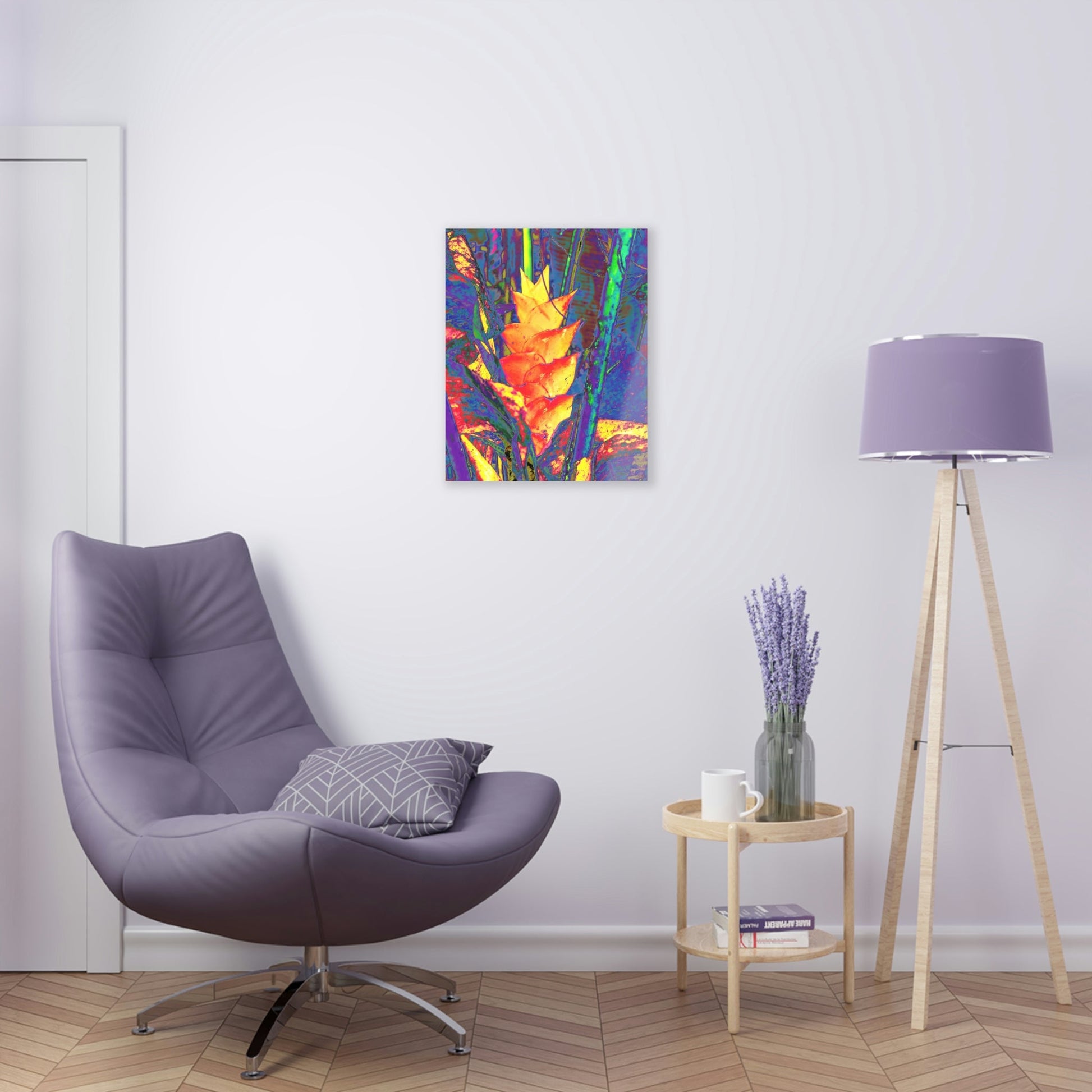 Stunning US Made Acrylic Prints - El Yunque Forest - rare Heliconia Flower - Puerto Rico - Best Home Decor Ideas* - Green Forest Home
