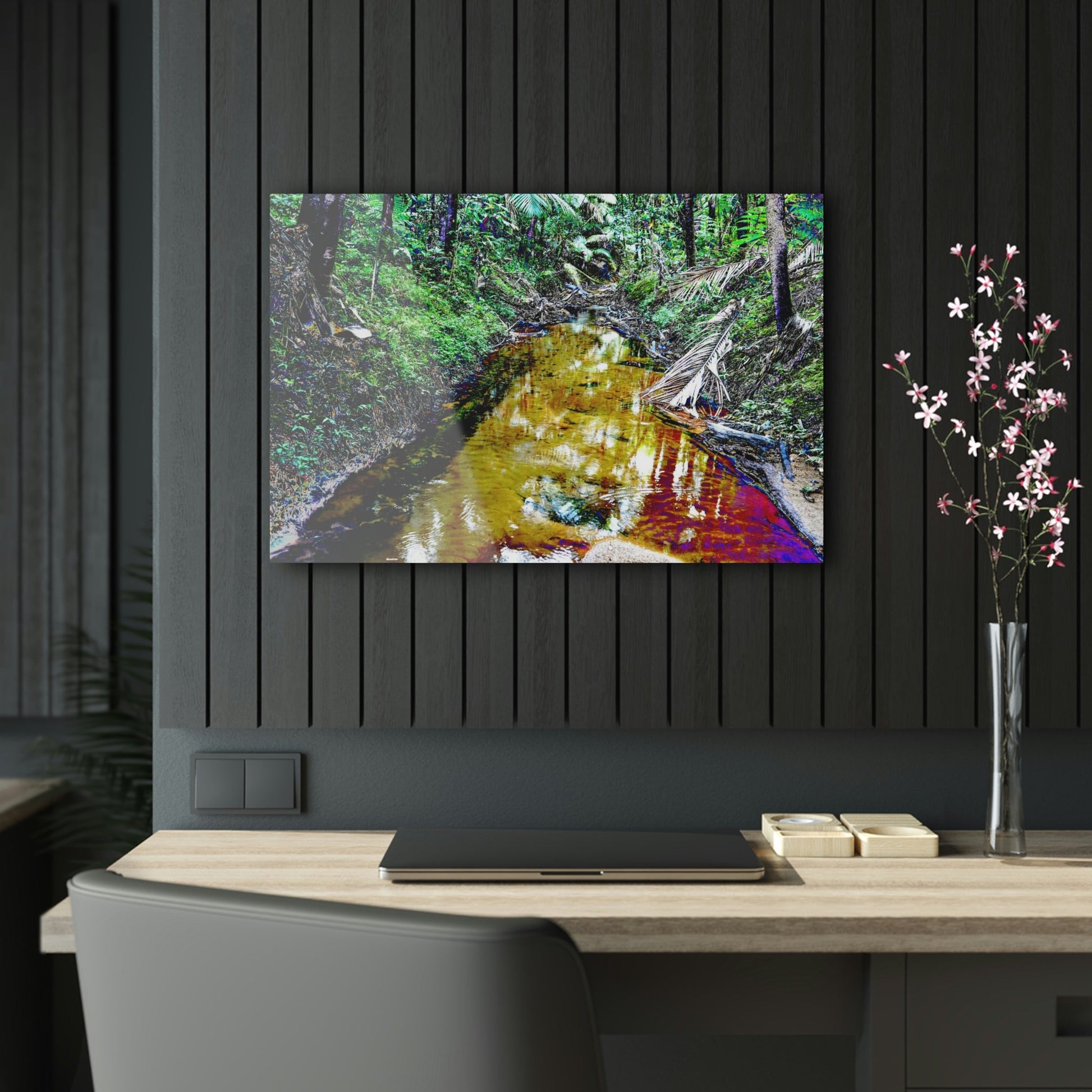 Stunning US Made Acrylic Prints - El Yunque Rio Espiritu Santo Deep Forest - Puerto Rico - Best Home Decor Ideas* - Green Forest Home