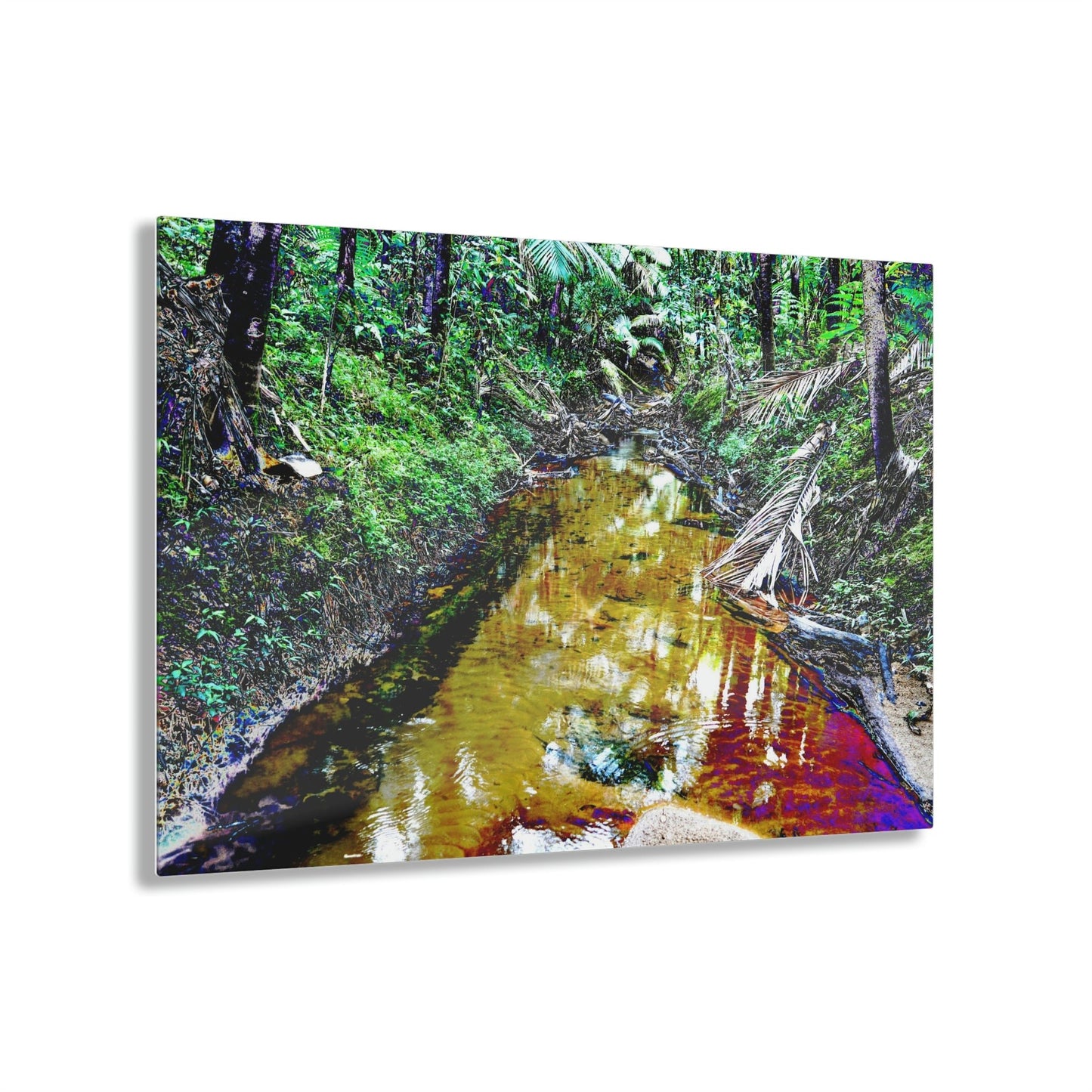 Stunning US Made Acrylic Prints - El Yunque Rio Espiritu Santo Deep Forest - Puerto Rico - Best Home Decor Ideas* - Green Forest Home