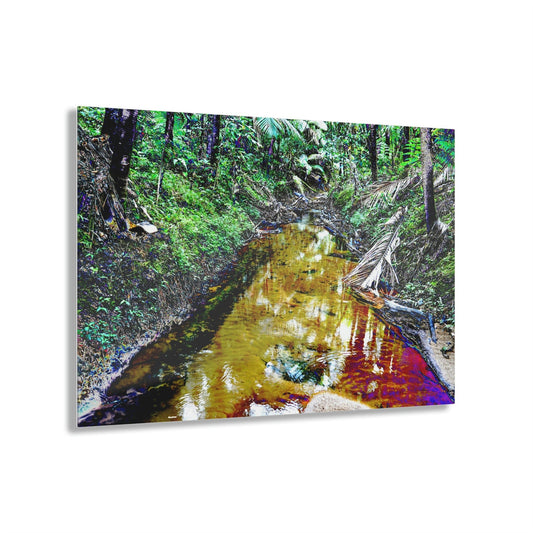 Stunning US Made Acrylic Prints - El Yunque Rio Espiritu Santo Deep Forest - Puerto Rico - Best Home Decor Ideas* - Green Forest Home