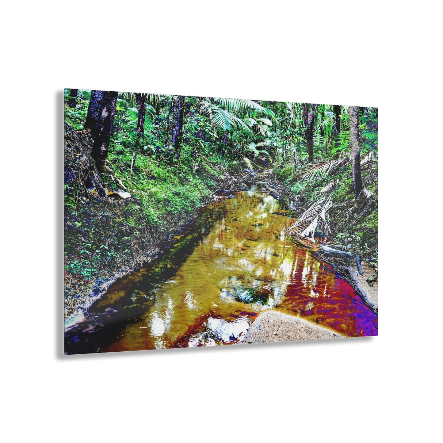 Stunning US Made Acrylic Prints - El Yunque Rio Espiritu Santo Deep Forest - Puerto Rico - Best Home Decor Ideas* - Green Forest Home