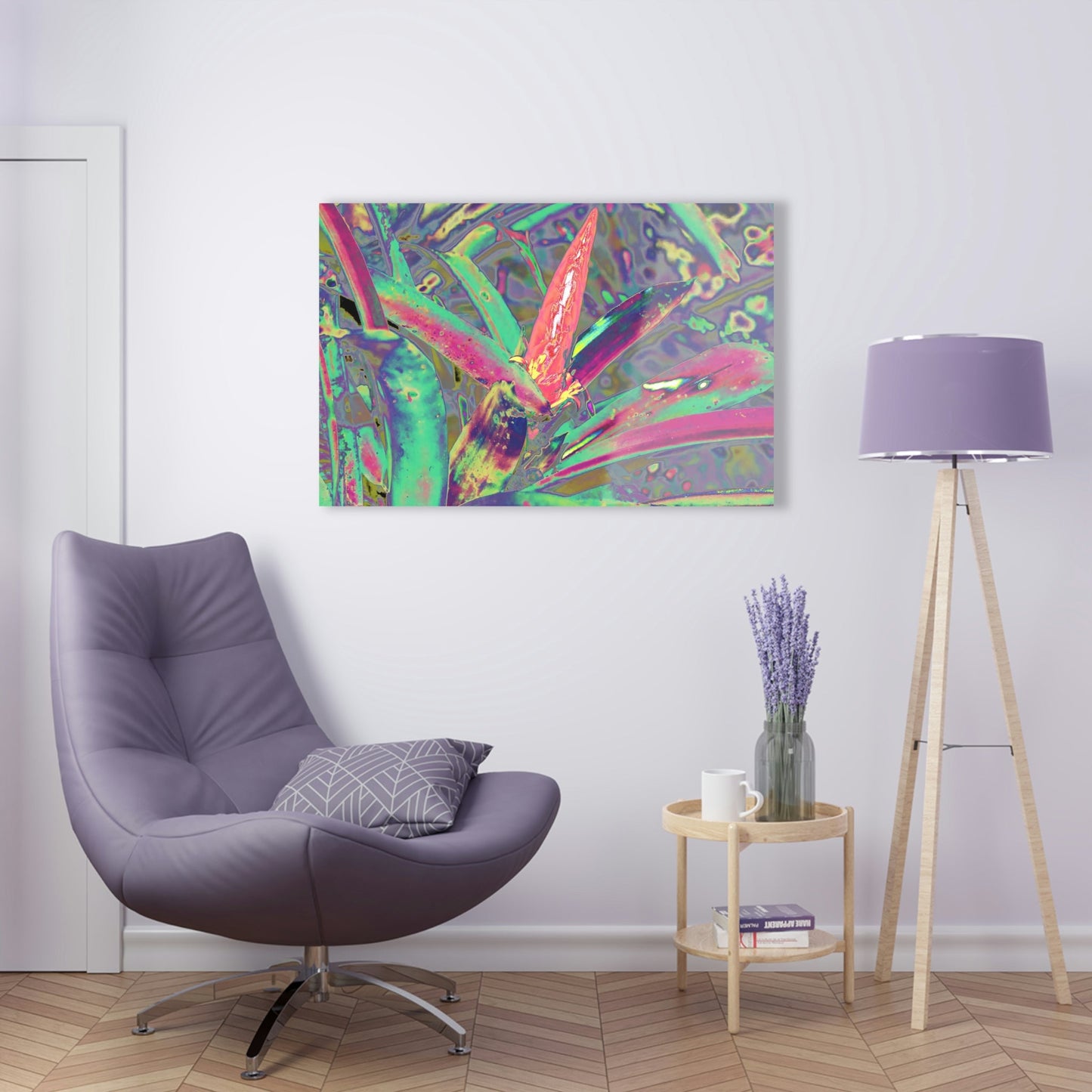 Stunning US Made Acrylic Prints - El Yunque Rio Tradewinds Trail Bromeliad in Flower - Puerto Rico - Best Home Decor Ideas* - Green Forest Home