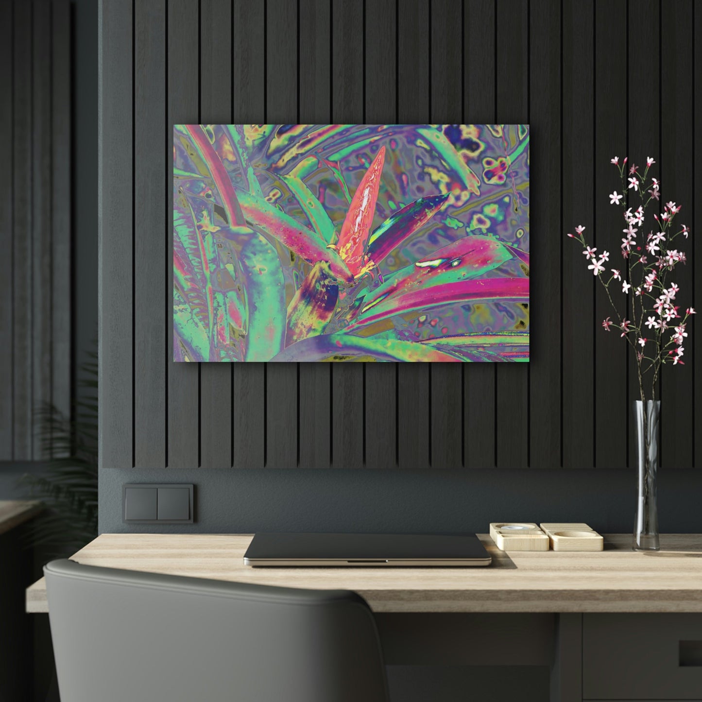 Stunning US Made Acrylic Prints - El Yunque Rio Tradewinds Trail Bromeliad in Flower - Puerto Rico - Best Home Decor Ideas* - Green Forest Home