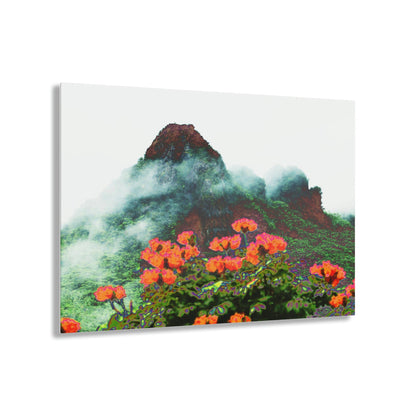Stunning US Made Acrylic Prints - El Yunque Yokahu Tower Telephoto of Storm - Puerto Rico - Best Home Decor Ideas* - Green Forest Home