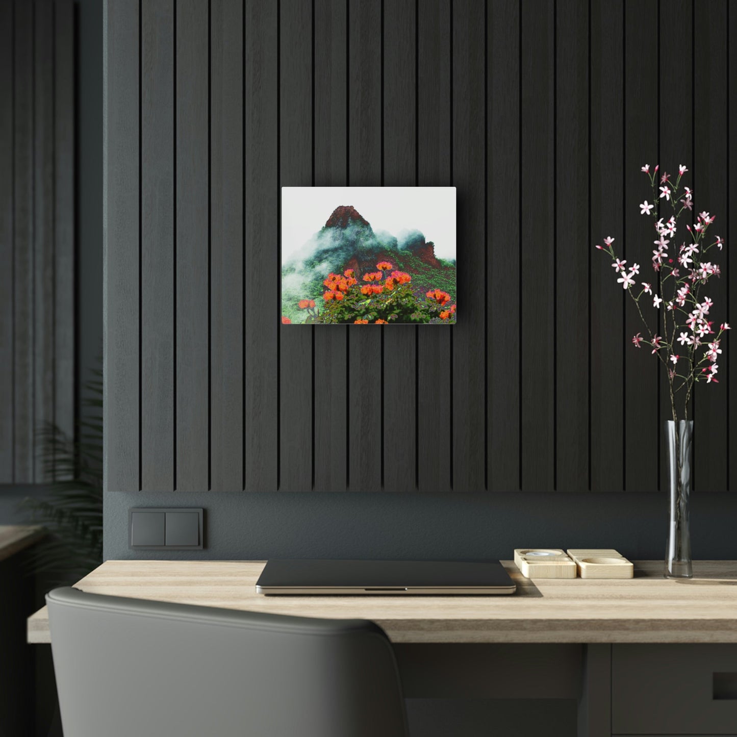 Stunning US Made Acrylic Prints - El Yunque Yokahu Tower Telephoto of Storm - Puerto Rico - Best Home Decor Ideas* - Green Forest Home