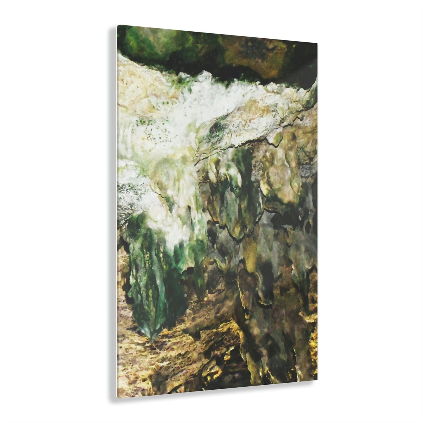 Stunning US Made Acrylic Prints - Mona Island amazing Cave Colors - Puerto Rico - Best Home Decor Ideas* - Green Forest Home