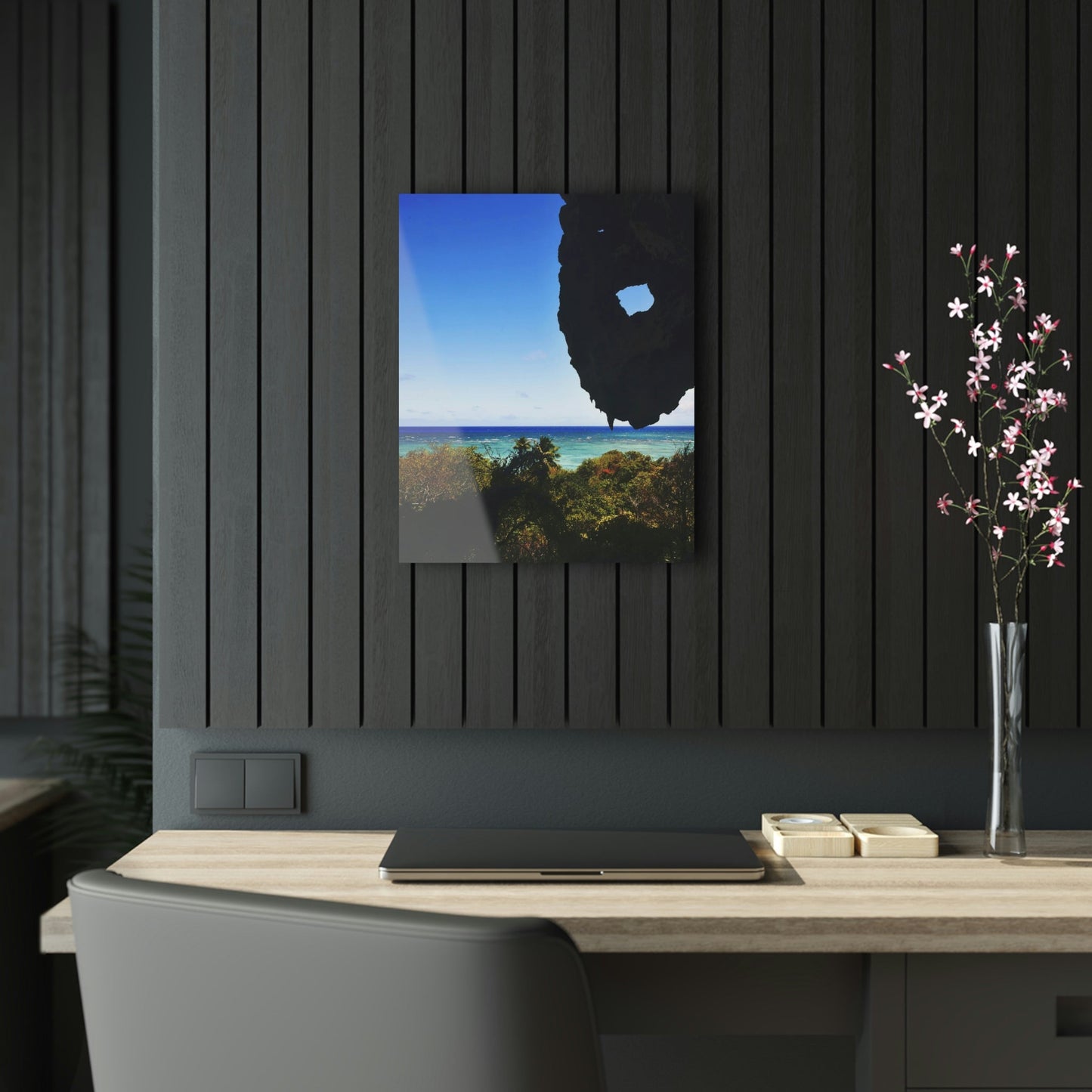 Stunning US Made Acrylic Prints - Mona Island amazing Ocean View from Cave - Puerto Rico - Best Home Decor Ideas* - Green Forest Home