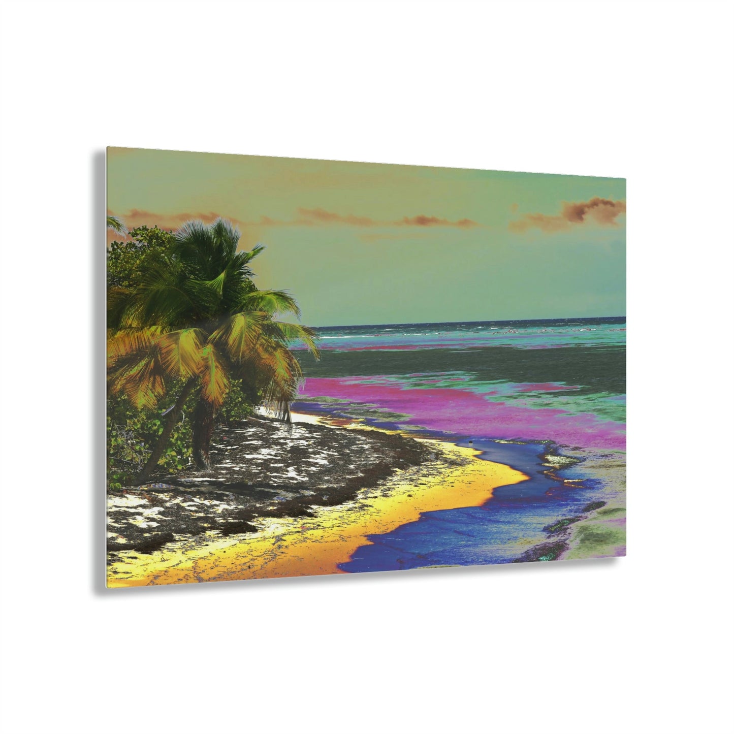 Stunning US Made Acrylic Prints - Mona Island Lovely Playa Pajaros - Puerto Rico - Best Home Decor Ideas* - Green Forest Home