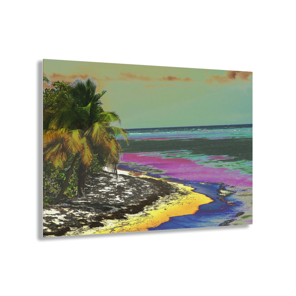 Stunning US Made Acrylic Prints - Mona Island Lovely Playa Pajaros - Puerto Rico - Best Home Decor Ideas* - Green Forest Home