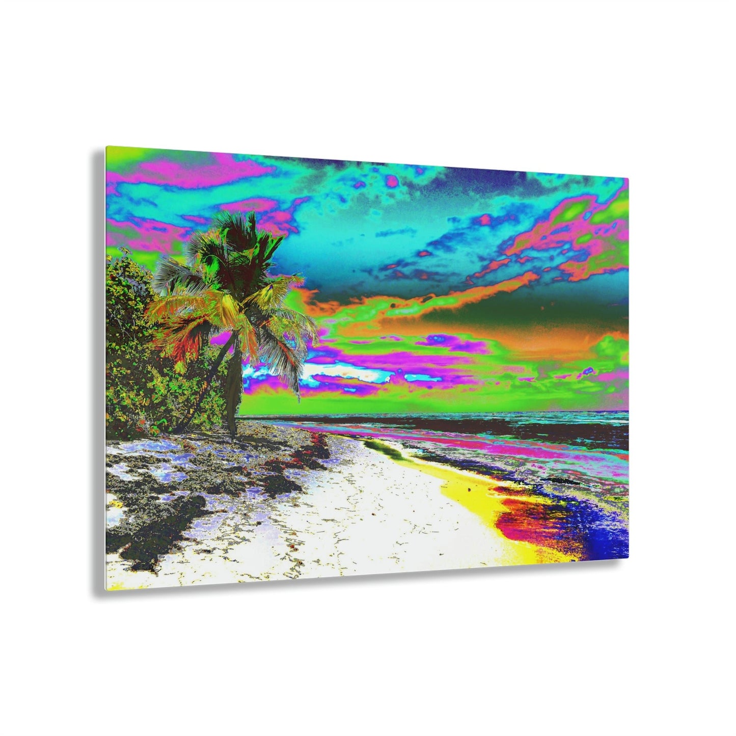 Stunning US Made Acrylic Prints - Mona Island Pajaros Beach - Puerto Rico - Best Home Decor Ideas* - Green Forest Home