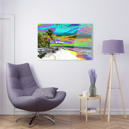 Stunning US Made Acrylic Prints - Mona Island Pajaros Beach - Puerto Rico - Best Home Decor Ideas* - Green Forest Home