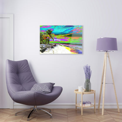 Stunning US Made Acrylic Prints - Mona Island Pajaros Beach - Puerto Rico - Best Home Decor Ideas* - Green Forest Home