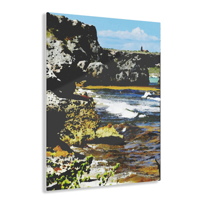 Stunning US Made Acrylic Prints - Mona Island view of Lighthouse - Puerto Rico - Nikon D850 images - Best Home Decor Ideas* - Green Forest Home