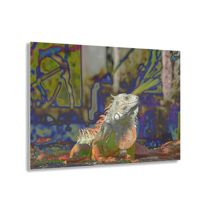 Stunning US Made Acrylic Prints - Proud Iguana in Humacao Punta Santiago PR - Best Home Decor Ideas* - Green Forest Home